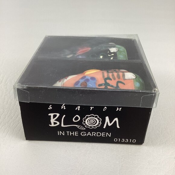 Cats In Bloom Salt & Pepper Shakers Kitschy Kittens Collectibles Sharon Bloom - Picture 4 of 7